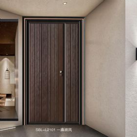 轻奢铝木装甲门SBL-L2101一路顺风