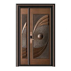 轻奢铝木装甲门SBL-L2102风调雨顺