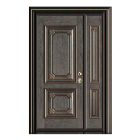 轻奢铝木装甲门SBL-L2090德高望重